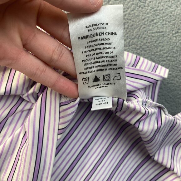 FootJoy men's polo shirt size XL Purple/White ,Golf,Stretch,Outdoor,Stretch - Picture 7 of 10